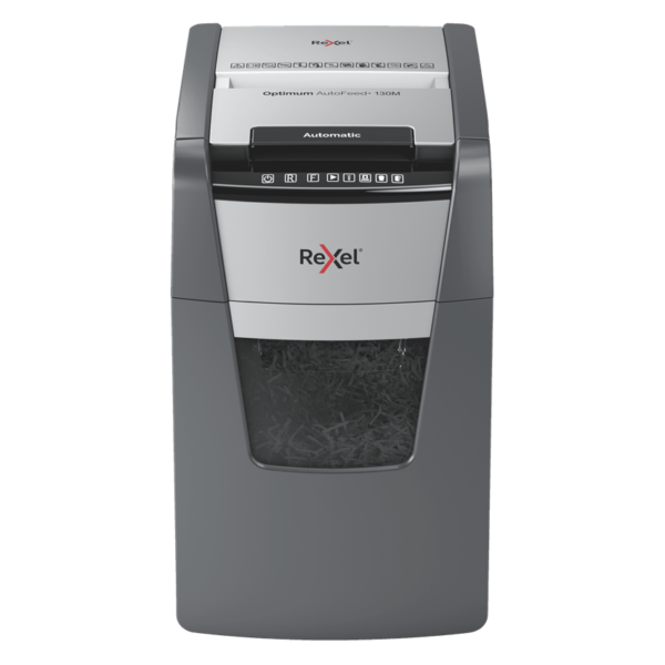 Rexel Optimum AutoFeed+ 130M Automatic Micro Cut Paper Shredder P5